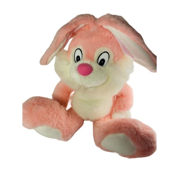 17” Pink Bunny Rabbit Kids Plush Sensation Stuffed Animal Toy - Picture 1 of 9